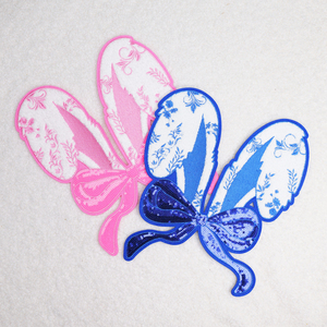 Innovative Design Bunny Embroidery Patches Sequins Easter Iron On Happy Easter Day Patches - Product Image 1
