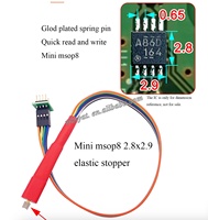 Sonda de Programación de Chips MSOP8, Pogo Pin 3x3 2.8x2.9 para Programación de Instrumentos Automotrices