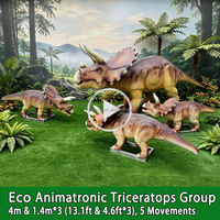 Triceratops Animatronique Réaliste et Artisanal de Haute Qualité, Personnalisable par l'Usine LONGTU, Idéal pour les Musées de Dinosaures – Attirez l'Attention !