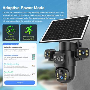 Eseecloud 2.4G 5G Wifi 3 ống kính 15MP 4G Thẻ Sim năng lượng mặt trời PTZ máy ảnh ngoài trời mạng không dây Bullet giám sát CCTV Camera An Ninh - Product Image 5