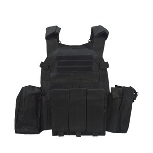 DFTV01 Outdoor <b>Men</b> Cosplay Games Tactical Vest with MG <b>Pouch</b> Faster Detach Molle Platform Black Khaki OD Green - Product Image 2