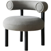 Fauteuil d'appoint de salon en cuir véritable et velours, design nordique moderne de luxe, pour appartement, villa, hôtel