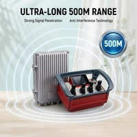 Control Remoto Inalámbrico Universal para Grúa Elevadora, 12V 24V, Alcance de 500m, Equipo Hidráulico Industrial