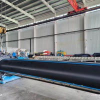 Tuyau d'eau PE100 HDPE de grand diamètre PN10 SDR17 en polyéthylène pour l'irrigation et l'alimentation en eau agricole