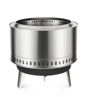 Poêle à bois sans fumée en acier inoxydable 304, écologique, autoportant, portable, pour le camping en extérieur