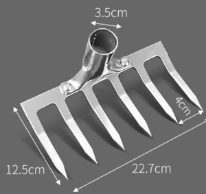 Râteau à <span class=keywords><strong>olives</strong></span> en acier de qualité supérieure avec manche en bois, 14 dents, poignée ergonomique, fabriqué en Chine - Product Image 2