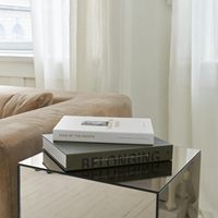 Lot de 2 faux livres pliables esthétiques, tons neutres, accessoires de décoration creux pour table basse, étagère, ambiance intérieure