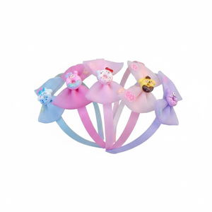 Vendita calda di tendenza stile coreano fasce per capelli alla moda per ragazze accessori in plastica di cristallo di strass all'ingrosso - Product Image 2