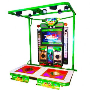 Arcade City : Grand équipement d'arcade intérieur, machine de danse double (mains et pieds), jeu vidéo de danse à monnayeur - Product Image 1