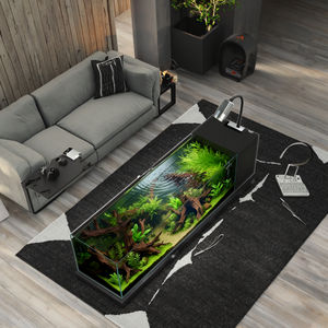 אקווריום מלבני גדול לתצוגה בחנות, מיכל דגים מזכוכית שקופה במיוחד לבית - Product Image 2