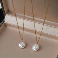 Colliers tendance 2026, bijoux minimalistes hypoallergéniques, acier inoxydable 316l plaqué or 18k, collier de perles pour femmes