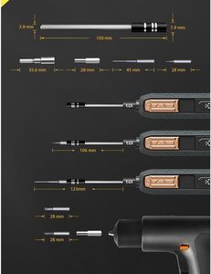 ชุดไขควงไฟฟ้าอเนกประสงค์ 180 ชิ้น พร้อมแบตเตอรี่ลิเธียมแบบชาร์จได้ รองรับ OEM ปรับแต่งได้ สำหรับงาน DIY และอุตสาหกรรม - Product Image 3