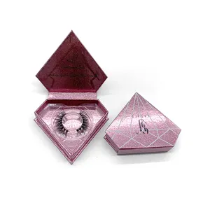 SY shuying neues Design rosa Wimpern box Verpackung benutzer definierte Diamant Wimpern Verpackung Box erstellen Sie Ihre eigene Marke