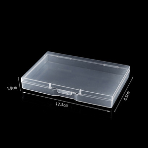 Transparent Rectangular Plastic Storage Box Large Size Covered For Screws Fishing Gear Jewelry Cards Cross Border Use - Product Image 2