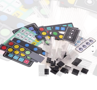 Panel Kontrol Keypad Membran Permukaan Matt/Glossy Amplifikasi Elektronik Cerdas, Pemasangan Standar, Warna Pantone