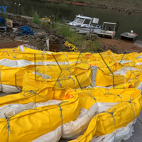 Barrière flottante de confinement des sédiments pour les travaux de dragage, d'excavation, de déshydratation et les projets d'ingénierie civile marine