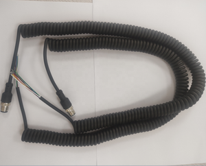 Fil enroulé à ressort en PU personnalisé, avec prise en cristal 4c, pour système <span class=keywords><strong>de</strong></span> casque <span class=keywords><strong>de</strong></span> téléphone, assemblage <span class=keywords><strong>de</strong></span> câbles d'écouteurs, pièces - Product Image 2