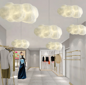 2023 nouvelle lampe suspendue créative en nuage pour salle à manger, lampe suspendue en nuage blanc pour <span class=keywords><strong>restaurant</strong></span> - Product Image 5