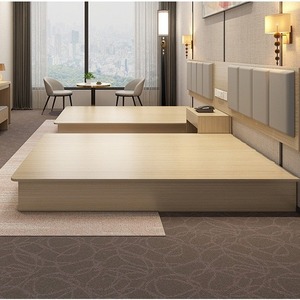 Muebles de hotel modernos-Juego de dormitorio de nuevo diseño Acabado de alto brillo Incluye Marco de cama de madera individual King Double Queen Uso en apartamento - Product Image 4
