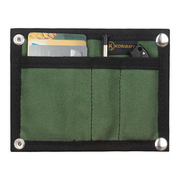Mini pochette tactique EDC en nylon avec fermeture à bouton, grande capacité, porte-clés, portefeuille pour transporter dans la poche, emplacements pour clés de voiture et pièces de monnaie