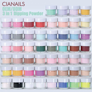 CIANAILS - <span class=keywords><strong>Kit</strong></span> de Polvo <span class=keywords><strong>para</strong></span> <span class=keywords><strong>Uñas</strong></span> de 52 Colores, Polvo de Inmersión de Secado Rápido <span class=keywords><strong>para</strong></span> Sistema de Inmersión de <span class=keywords><strong>Uñas</strong></span>, Suministro de Fábrica - Product Image 1