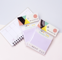 Bloc de Notas Adhesivas Personalizables de 100 Hojas en Colores Morandi, Notas Autoadhesivas para la Escuela