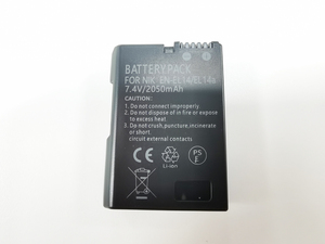 2050mAh EN-EL14 EN-EL14A แบตเตอรี่ Li-Ion สำหรับนิคอน D5600 D5100 D5200 D3100 D3200 D3300 D3400 D3500 P7000 <span class=keywords><strong>P7800</strong></span> - Product Image 2