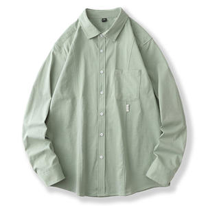 قميص رجالي جديد لخريف 2026 للتجارة الخارجية عبر الحدود، بأكمام طويلة وصف أزرار واحد، تصميم عصري فضفاض للعمل - Product Image 1