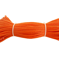 Corde tressée creuse en PP/PE, diamètre 3/8 pouce, disponible en longueurs de 30, 50 et 100 pieds, fabriquée au Shandong