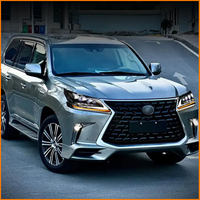 Phare de voiture pour Lexus LX570 2016-2021, ensemble de phares LED automatiques, mise à niveau, phare avant à 4 lentilles bifocales en cristal, accessoires en promotion