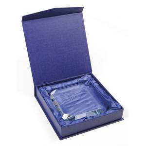 Prensapapeles Octagonal de Vidrio Transparente de 90x90 mm, 19 H, Decoración de Escritorio - Product Image 2