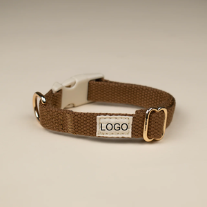 뜨거운 판매 클래식 스타일 컴포트 개 목걸이 강아지 작은 개를위한 조정 가능한 면 내구성 칼라 - Product Image 4