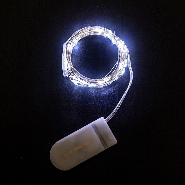 2m 20leds Outdoor Waterproof Battery Operated LED Fairy Garland Light LED Copper String Lights for Christmas Party Wedding Decor