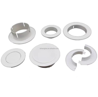 Cache-trou décoratif mural en PVC de 63-110 mm avec capuchon surélevé pour conduit de climatisation, fabrication sur mesure