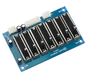 Preamplifier Equalizer 7 Segmen, Papan Preamp Nada Dua Saluran Stereo Catu Daya DC Ganda Frekuensi Dapat Disesuaikan - Product Image 1