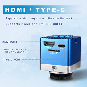Cámara de microscopio Industrial YIZHAN 4K, aumento de 150x y control remoto, salida <span class=keywords><strong>HDMI</strong></span> tipo C para inspección de soldadura PCB/SMD - Product Image 3