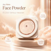 Poudre compacte translucide longue tenue 10g, contrôle du sébum, fini mat, pour tous types de peaux