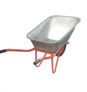 Chariot en métal galvanisé <span class=keywords><strong>120L</strong></span> avec pneus pneumatiques, <span class=keywords><strong>brouette</strong></span> robuste pour jardin et maison - Offre Spéciale - Product Image 6
