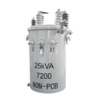 Transformador Monofásico Sumergido en Aceite con Bobinado de Aluminio, Capacidad Ajustable, Cilíndrico, 60Hz, Transformador de Distribución de Energía 10kV