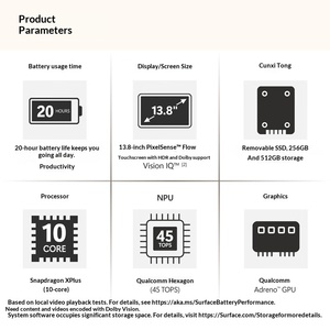 <span class=keywords><strong>Microsoft</strong></span> Surface Laptop 7.ª Edición Business, Pantalla Táctil de 13.8 Pulgadas, SSD, 120 Hz, Ultradelgado, Nuevo <span class=keywords><strong>Windows</strong></span> 11, 12 Núcleos - Product Image 3