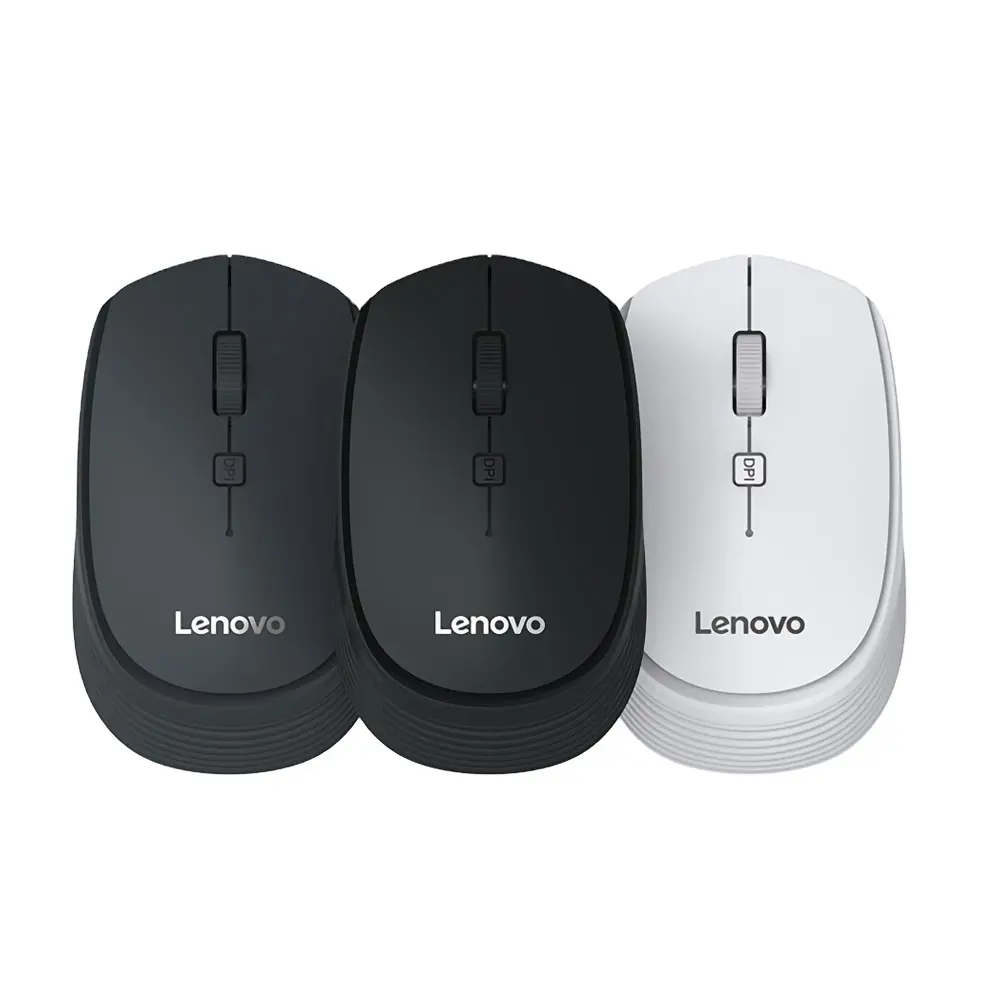 Lenovo M202ミニUSBオプティカルワイヤレスコンピューターマウスミュートマウス2.4Gレシーバー調整可能なDPIスーパーポータブルマウスPCラップトップ用