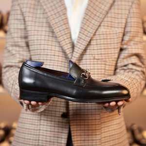 Chaussures habillées décontractées en cuir à lacets pour hommes, bout pointu, style patchwork, pour affaires, mode, soirée, mariage – Grande promotion de la marque personnalisée - Product Image 1