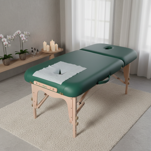 ผ้าคลุมรองศีรษะแบบสปันเลซสีขาว ระบายอากาศได้ดี นุ่มสบาย ป้องกันการแพ้ สำหรับร้านเสริมสวย ใช้สำหรับนวดและทำสวย - Product Image 1