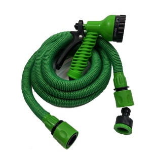 Tuyau d'arrosage léger et extensible en cuivre avec nouvelle poche de rangement, 50 pieds, idéal pour la réparation et l'arrosage de pelouse - Product Image 1