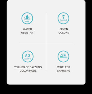 Truelove Night LED-Licht für die Sicherheit von Haustieren Wasserdichtes mehrfarbiges kabelloses Laden Hot <span class=keywords><strong>Selling</strong></span> Outdoor-Produkt Hunde zubehör - Product Image 2