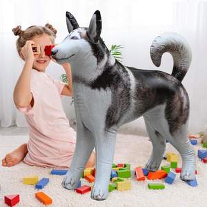 MAKE WAVES Husky Gonflable Réaliste en PVC Imperméable, Décoration Géante et Jouet Réaliste pour Fêtes et Décoration Intérieure - Product Image 4