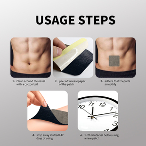 Qiyangbian nam sức khỏe thạch cao tinh khiết TCM chiết xuất Navel ứng dụng thuận tiện 6 bản vá lỗi hộp - Product Image 4