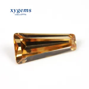 Wuzhou de diamante falso suelto sintética Baguette cónico CZ gemas