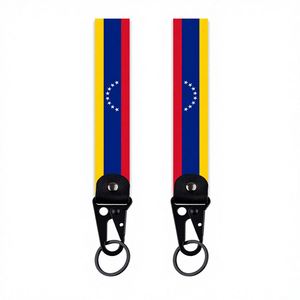 Llavero Personalizado con Bandera de Estados Unidos y México - Cinta de Poliéster de Alta Calidad y Colgante de Aleación para Llaves de Coche, Regalo al por Mayor para Actividades Deportivas - Product Image 6