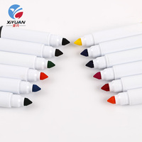 Marqueur en tissu aquarelle 12 couleurs meilleure vente grande quantité stylos lavables à pointe fine pour dessiner emballage en vrac